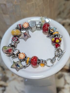 Seasonal Summer Bird Charm Bracelet